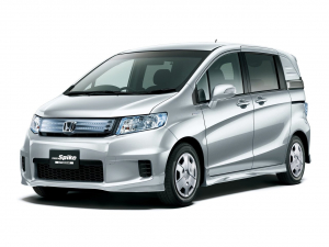 Коврик в багажник Honda Freed I/Spike 2008-2016 гибрид (2 ряд раздельный) (правый руль)