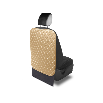Накидка на спинку сиденья автомобиля из экокожи Бежевый/Бежевый